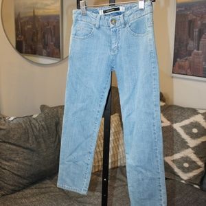 Tagliatore Five Pocket Kids Light Wash Denim.  Belt Hoops.  Sz. XS/6